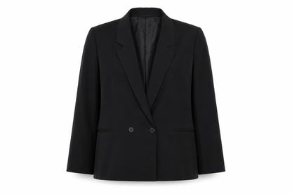 St Michael Womens Black Polyester Jacket Suit Jacket Size 16