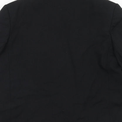 St Michael Womens Black Polyester Jacket Suit Jacket Size 16