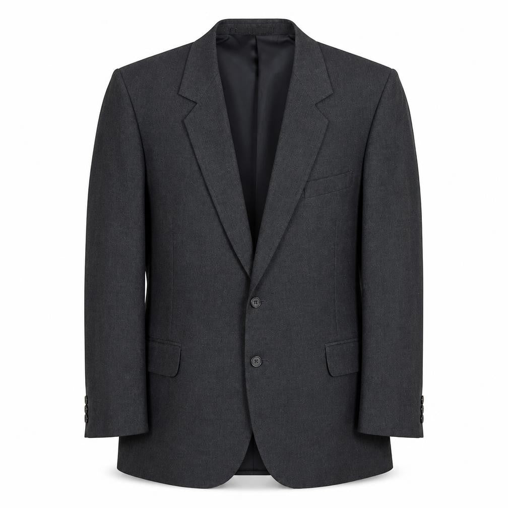 Yorkies Mens Grey Polyester Jacket Suit Jacket Size 40 Regular