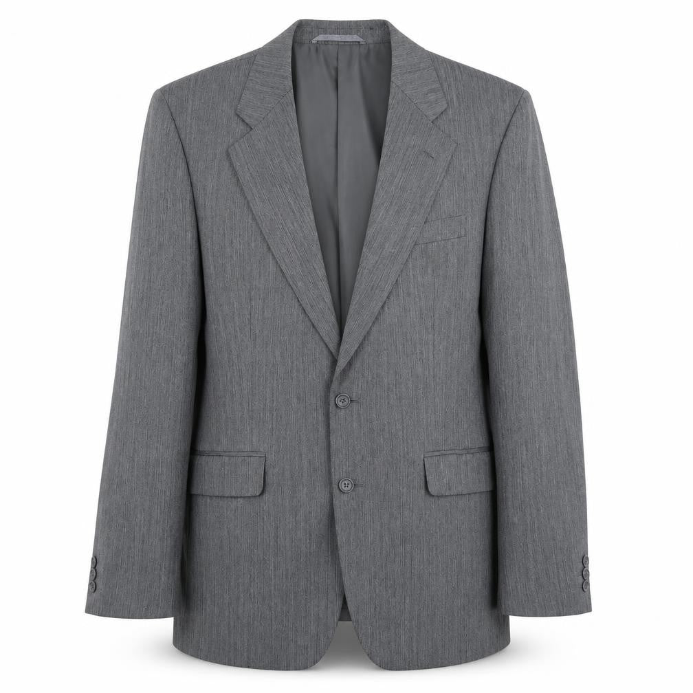 SCOTT Mens Grey Striped Wool Jacket Suit Jacket Size 40 Regular
