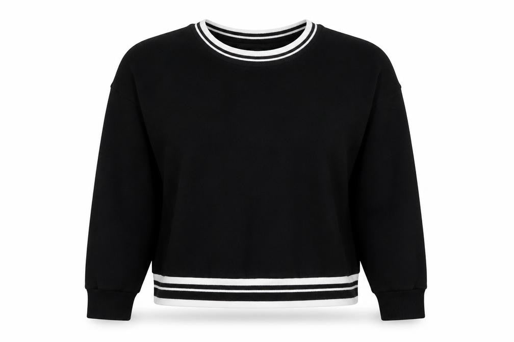 Primark Womens Black Polyester Pullover Sweatshirt Size 4 Pullover - Size 4-6