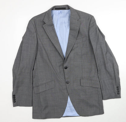 Marks & Spencer Mens Grey Wool Jacket Suit Jacket Size M Regular