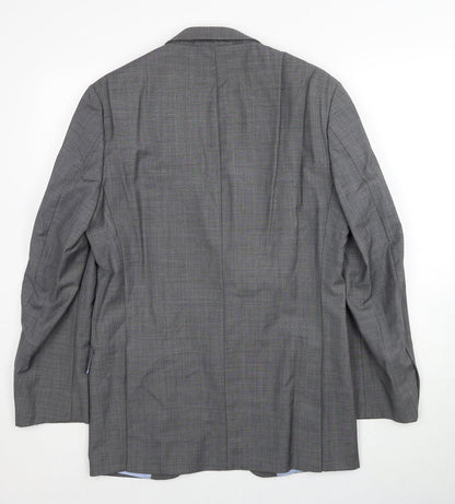 Marks & Spencer Mens Grey Wool Jacket Suit Jacket Size M Regular