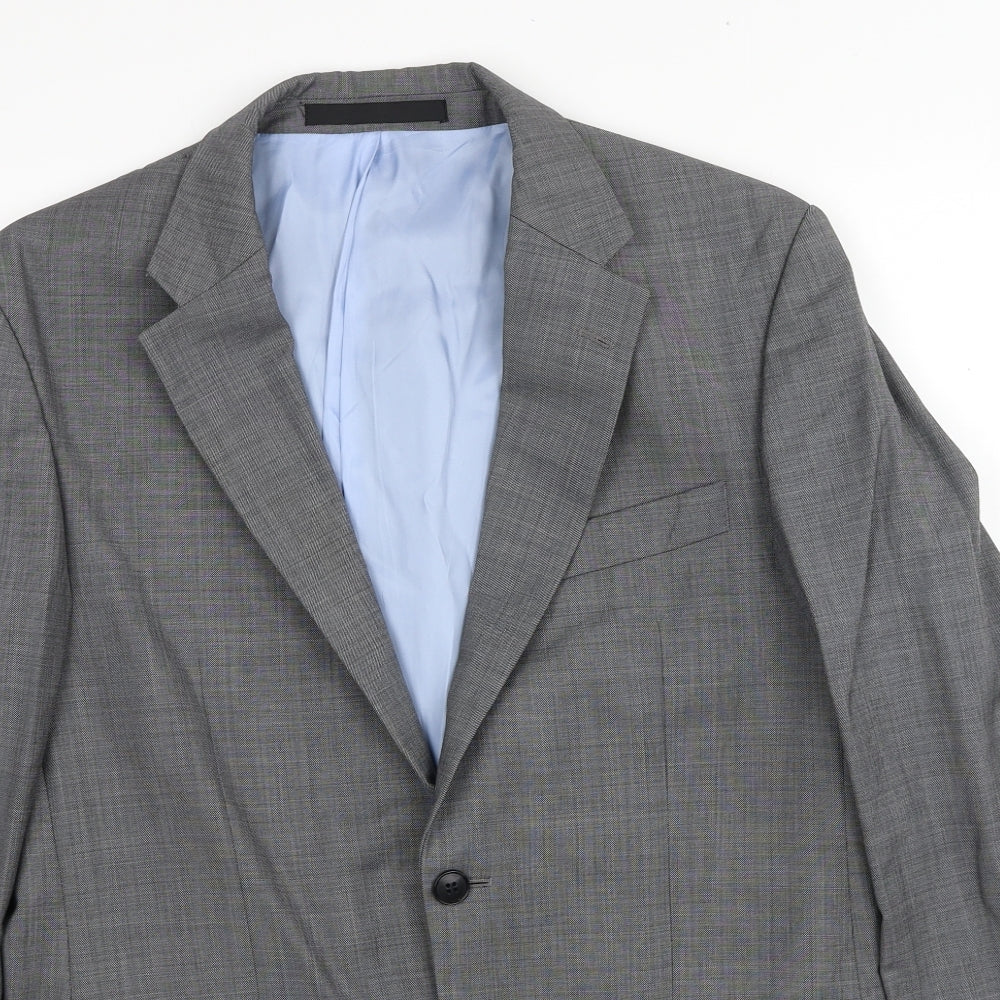Marks and Spencer Mens Grey Wool Jacket Suit Jacket Size M Regular