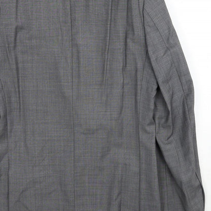 Marks & Spencer Mens Grey Wool Jacket Suit Jacket Size M Regular