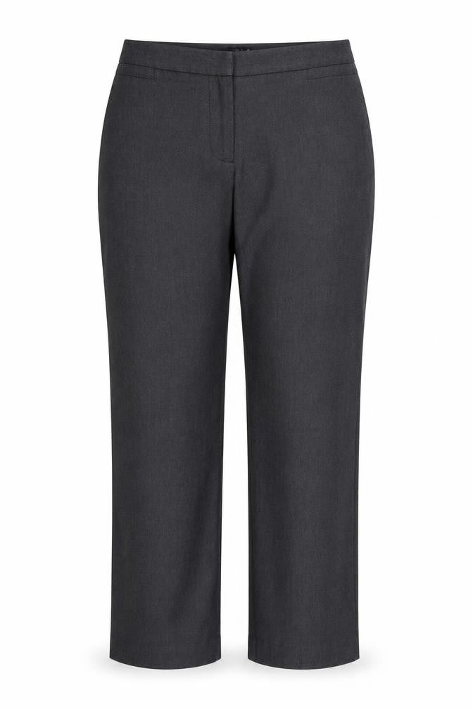 Papaya Womens Grey Polyester Trousers Size 14 Regular Zip