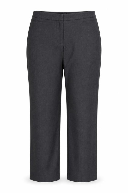 Papaya Womens Grey Polyester Trousers Size 14 Regular Zip