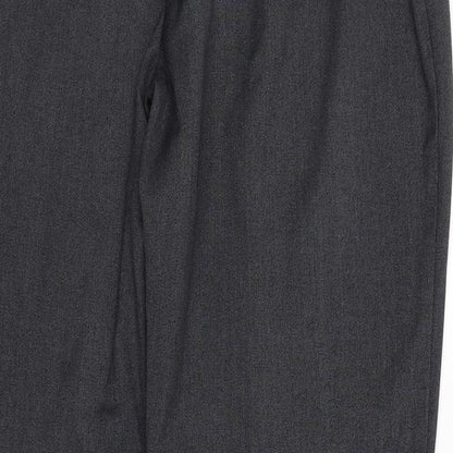 Papaya Womens Grey Polyester Trousers Size 14 Regular Zip