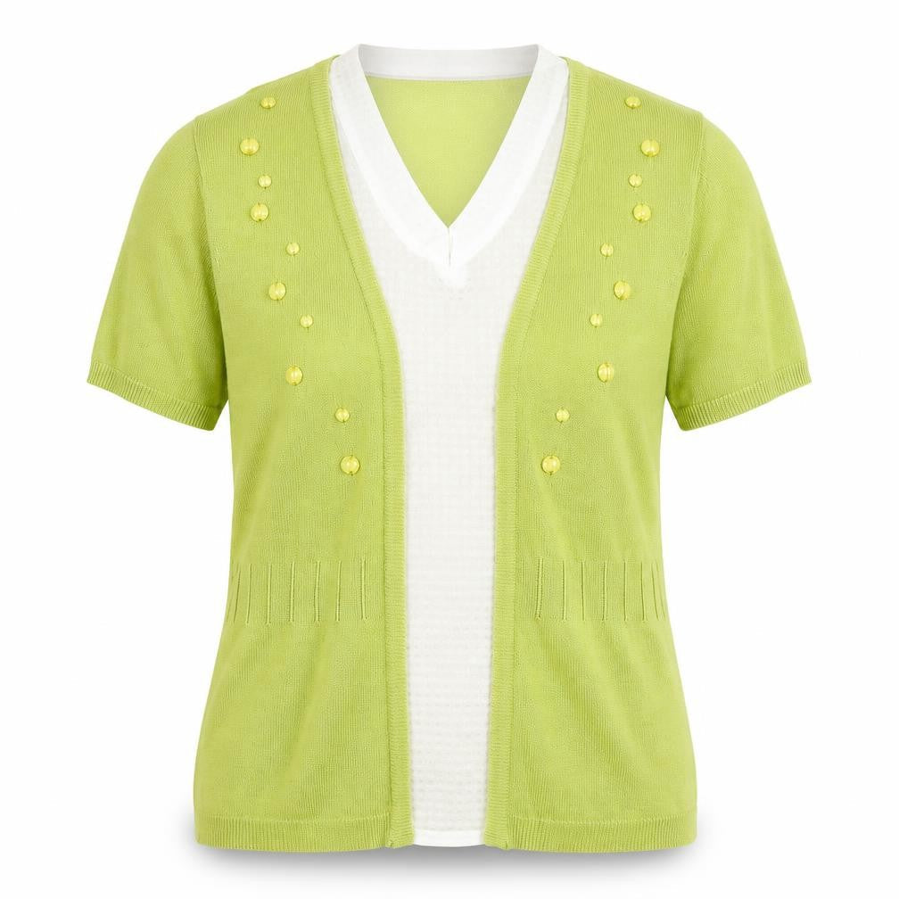 Per Una Womens Green V-Neck Acrylic Pullover Jumper Size 10 Pullover