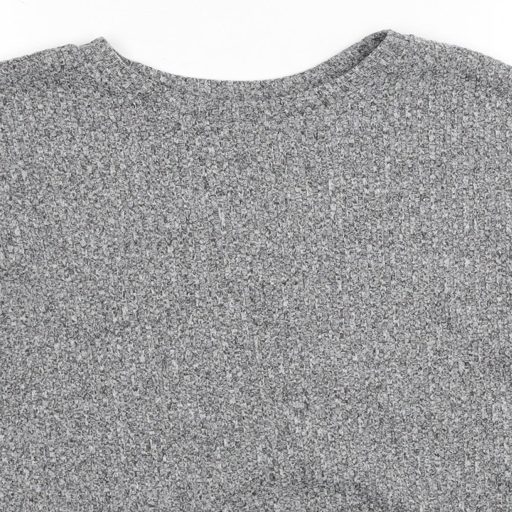 Primark Womens Grey Round Neck Polyester Pullover Jumper Size 12