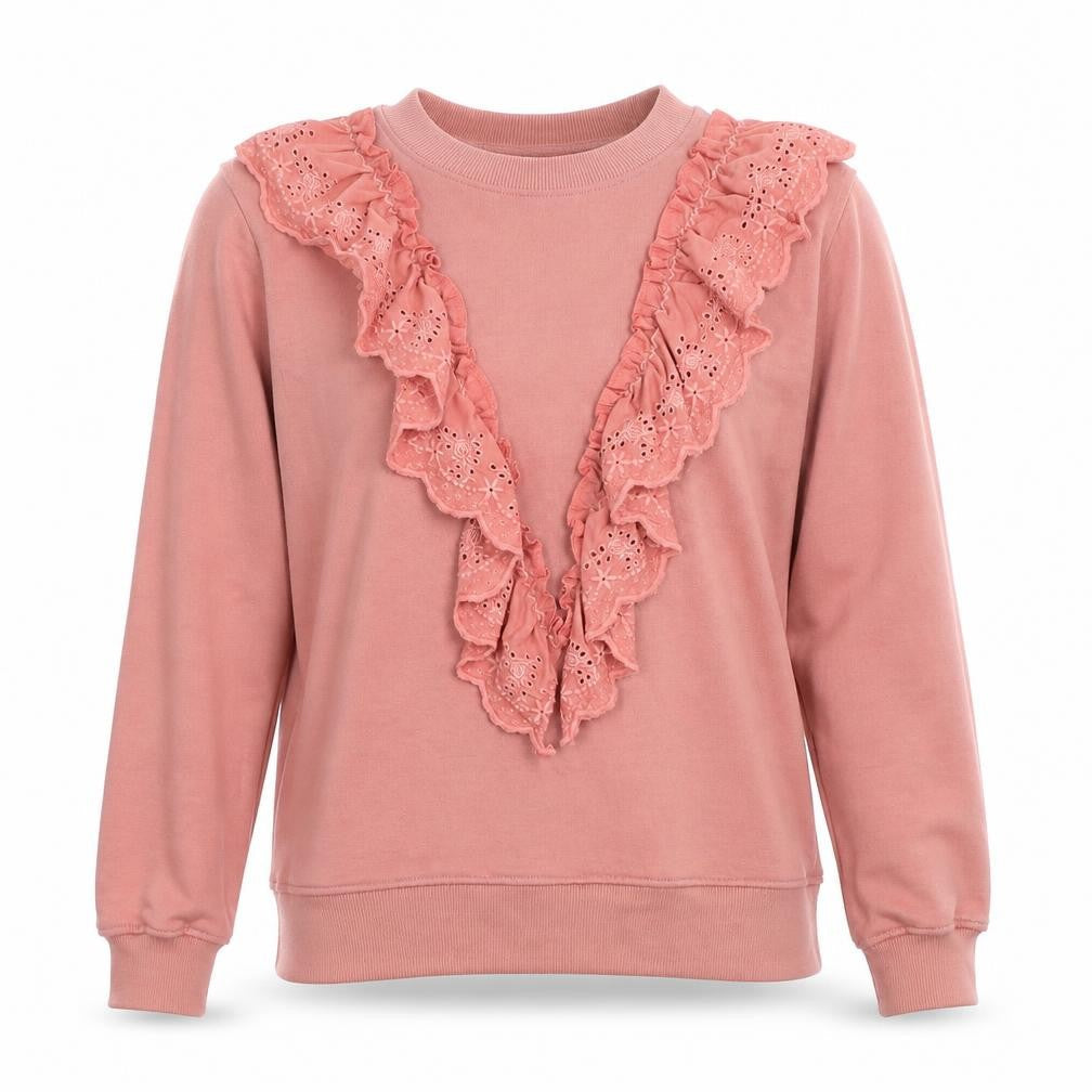 Missguided Womens Pink Polyester Pullover Sweatshirt Size 8