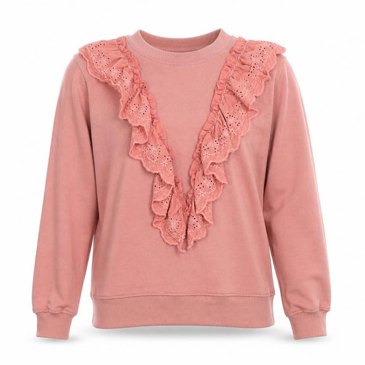 Missguided Womens Pink Polyester Pullover Sweatshirt Size 8