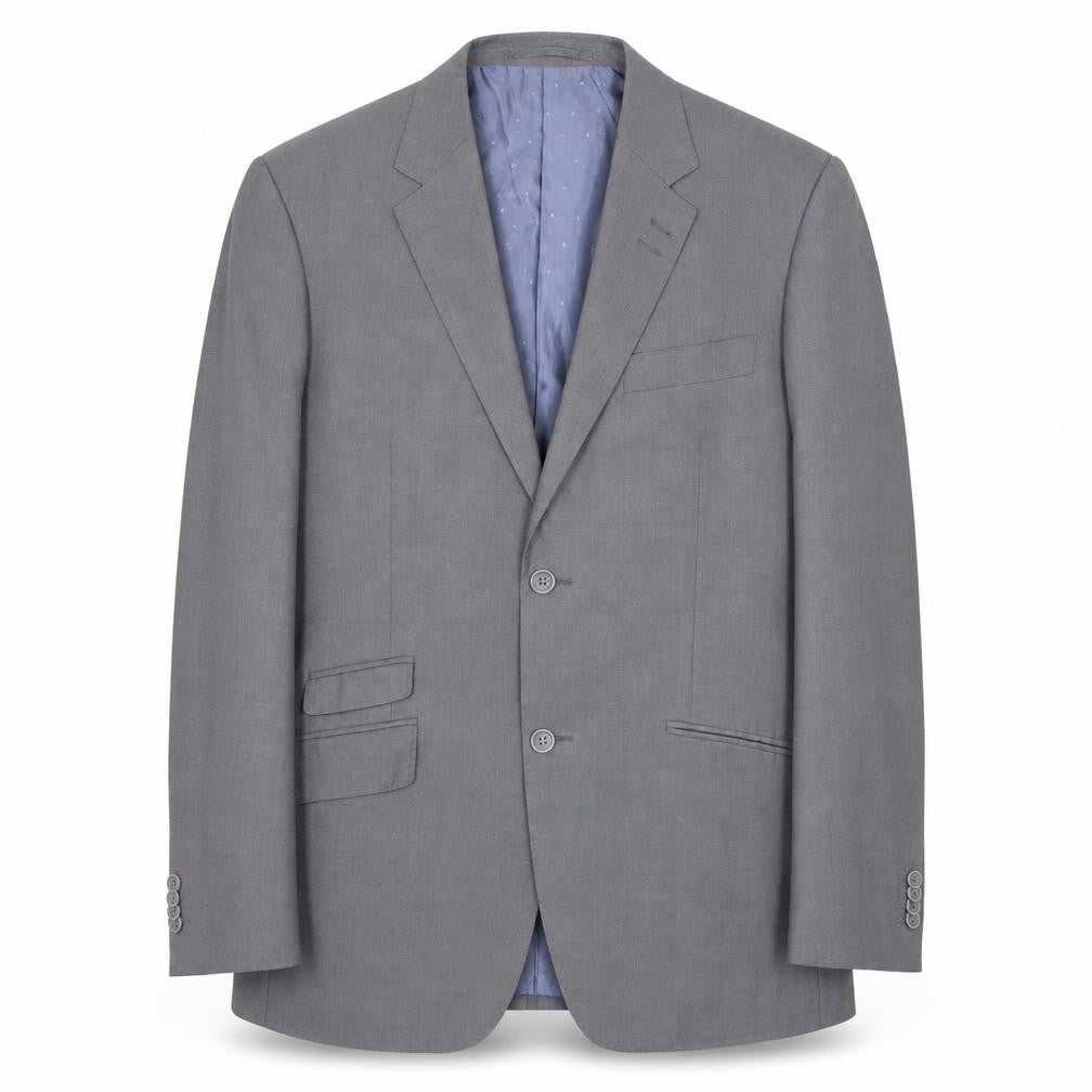 NEXT Mens Grey Polyester Jacket Suit Jacket Size 40 Regular