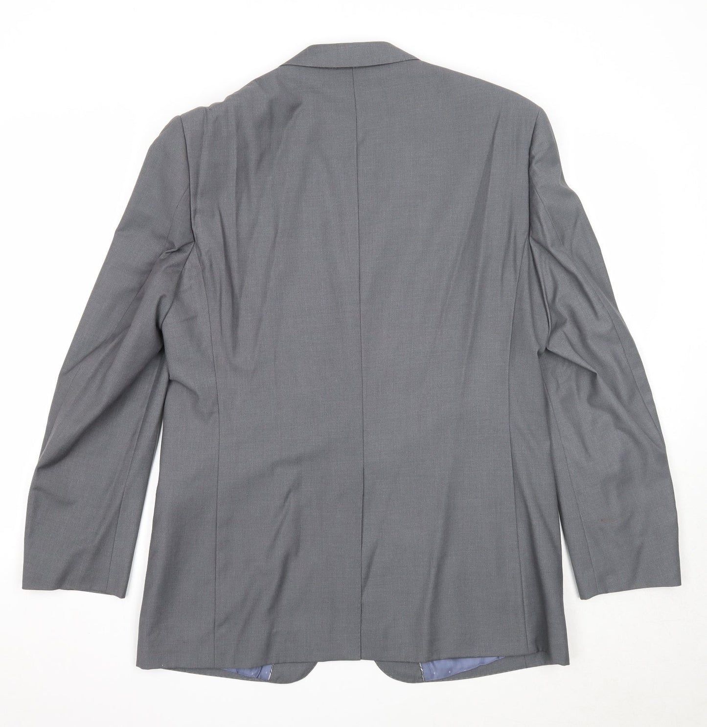 NEXT Mens Grey Polyester Jacket Suit Jacket Size 40 Regular