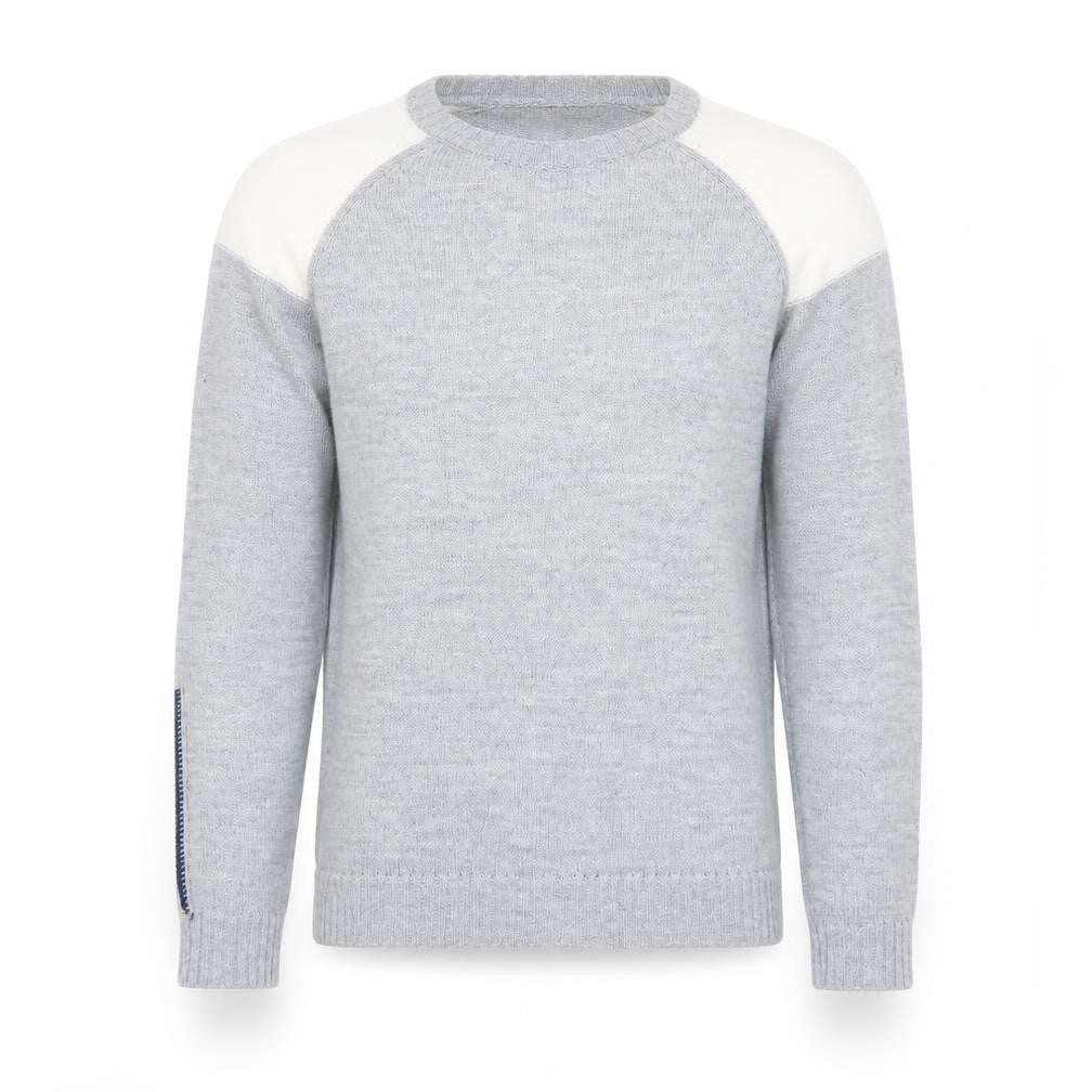 River Island Mens Grey Round Neck Acrylic Pullover Jumper Size S Long Sleeve