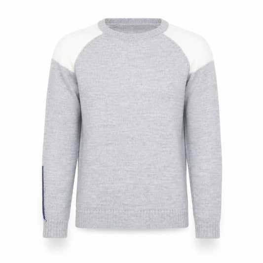 River Island Mens Grey Round Neck Acrylic Pullover Jumper Size S Long Sleeve