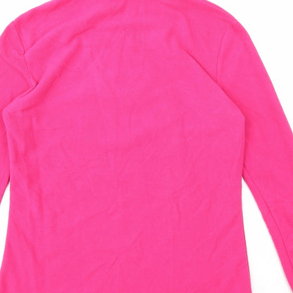 Manbi Womens Pink Polyester Pullover Sweatshirt Size 8 Zip
