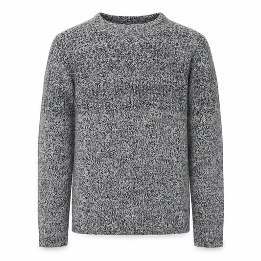 Topman Mens Black Round Neck Acrylic Pullover Jumper Size S Long Sleeve