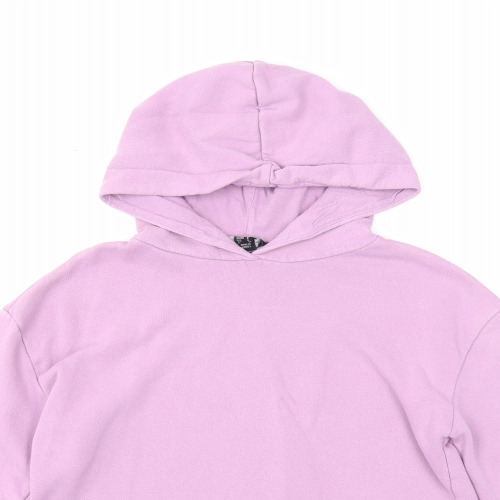 Atmosphere Womens Purple Cotton Pullover Hoodie Size 8 Pullover