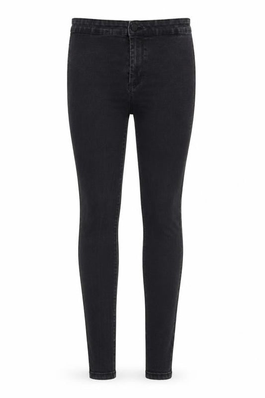 Denim & Co. Womens Black Cotton Skinny Jeans Size 12 Regular Zip