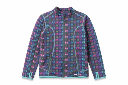 John Lewis Girls Multicoloured Geometric Jacket Size 10 Years Zip