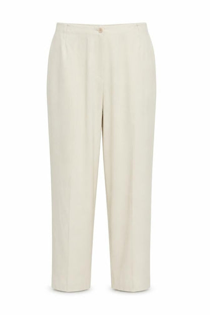 slimma Womens Beige Viscose Trousers Size 34 in Regular