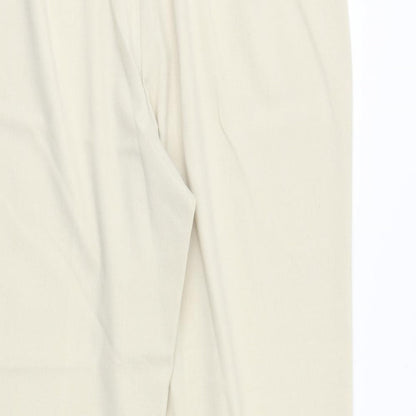 slimma Womens Beige Viscose Trousers Size 34 in Regular