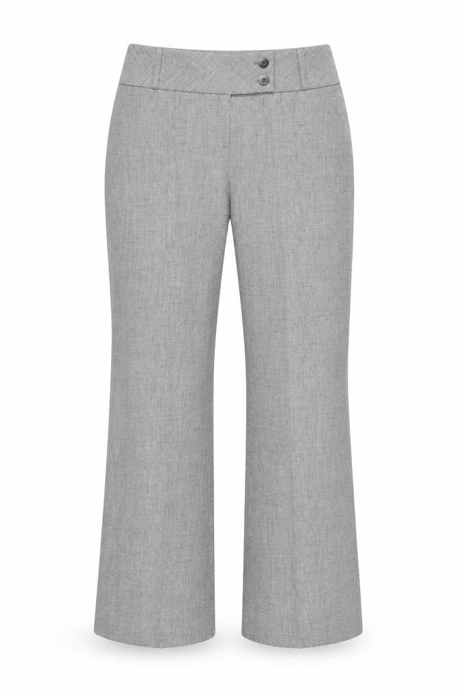 Tuchuzy Womens Grey Polyester Trousers Size 16 Regular Zip