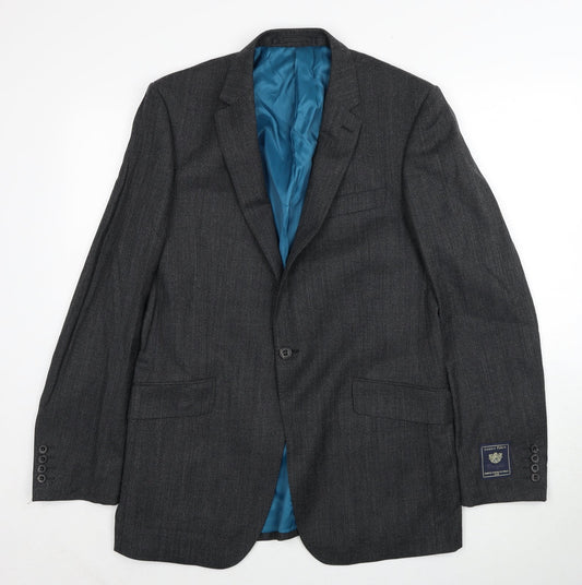 Marks and Spencer Mens Grey Wool Jacket Suit Jacket Size 40 Regular
