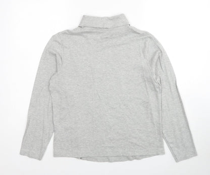 BHS Womens Grey Cotton Pullover Sweatshirt Size 14 Pullover