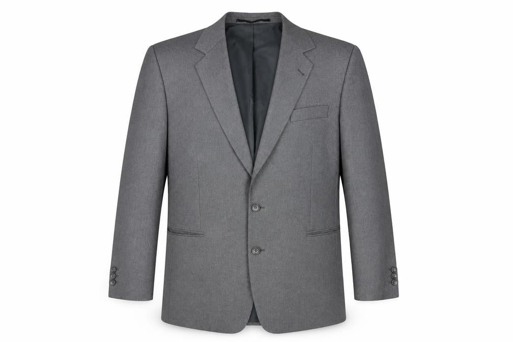 Canda Mens Grey Polyester Jacket Suit Jacket Size 42 Regular