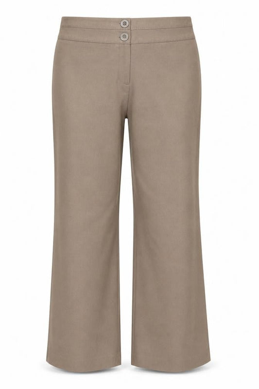Debenhams Womens Brown Polyester Trousers Size 16 Regular Zip