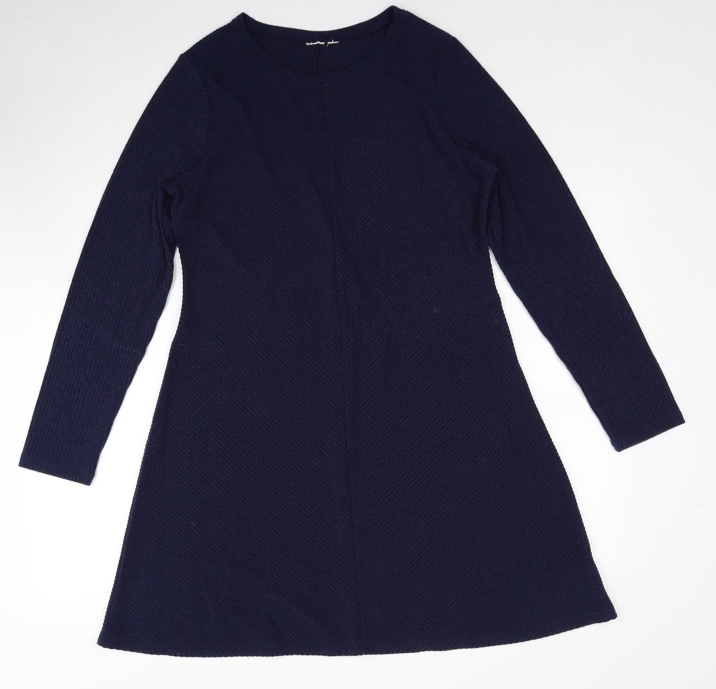 Gap Womens Blue Polyester A-Line Size L Round Neck Pullover