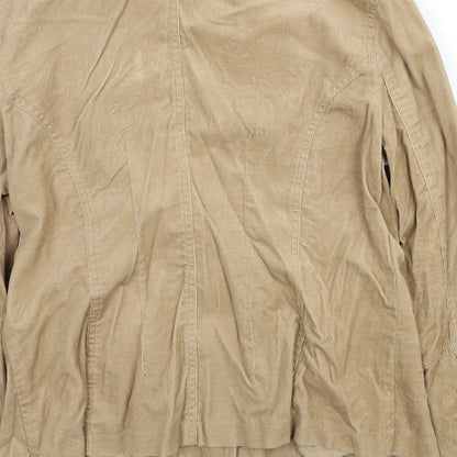 TCM Womens Beige Jacket Blazer Size 12 Button