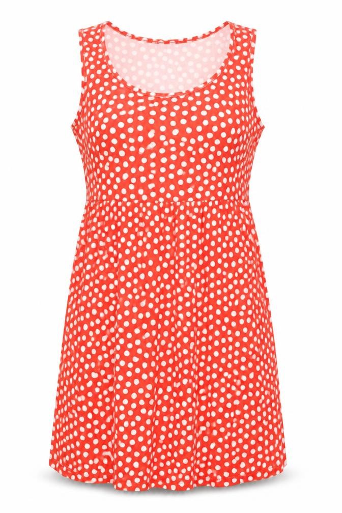 Rainbow Womens Red Geometric Viscose A-Line Size S Scoop Neck Pullover