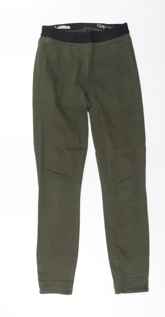 Gap Womens Green Cotton Jegging Jeans Size 27 in Regular