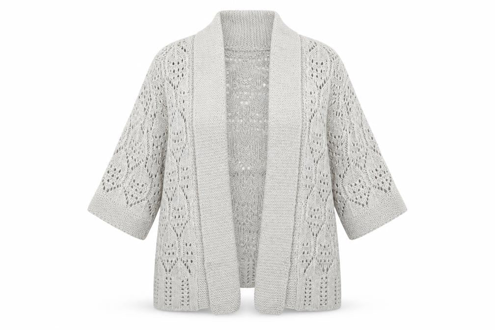 Marks & Spencer Womens Beige V-Neck Acrylic Cardigan Jumper Size S
