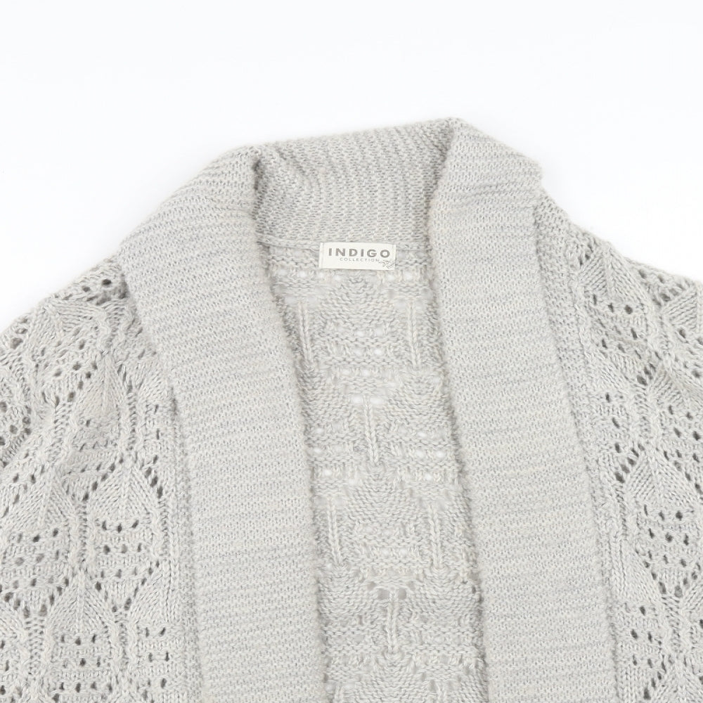 Marks and Spencer Womens Beige V-Neck Acrylic Cardigan Jumper Size S