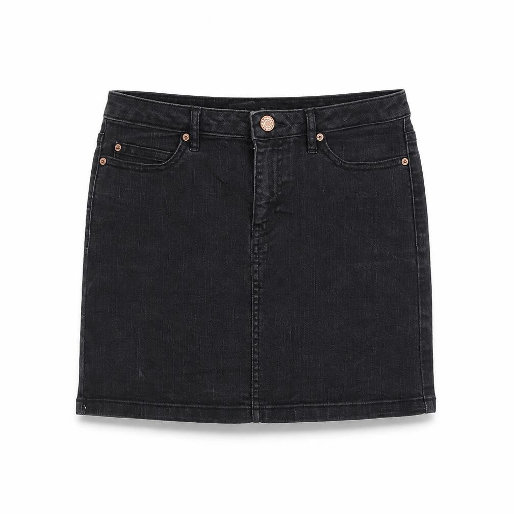 Noisy may Womens Blue Cotton A-Line Skirt Size 28 in Zip