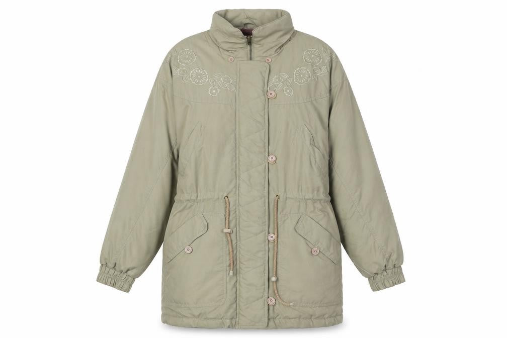 C&A Womens Beige Parka Coat Size 10 Zip
