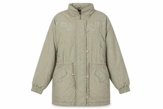 C&A Womens Beige Parka Coat Size 10 Zip