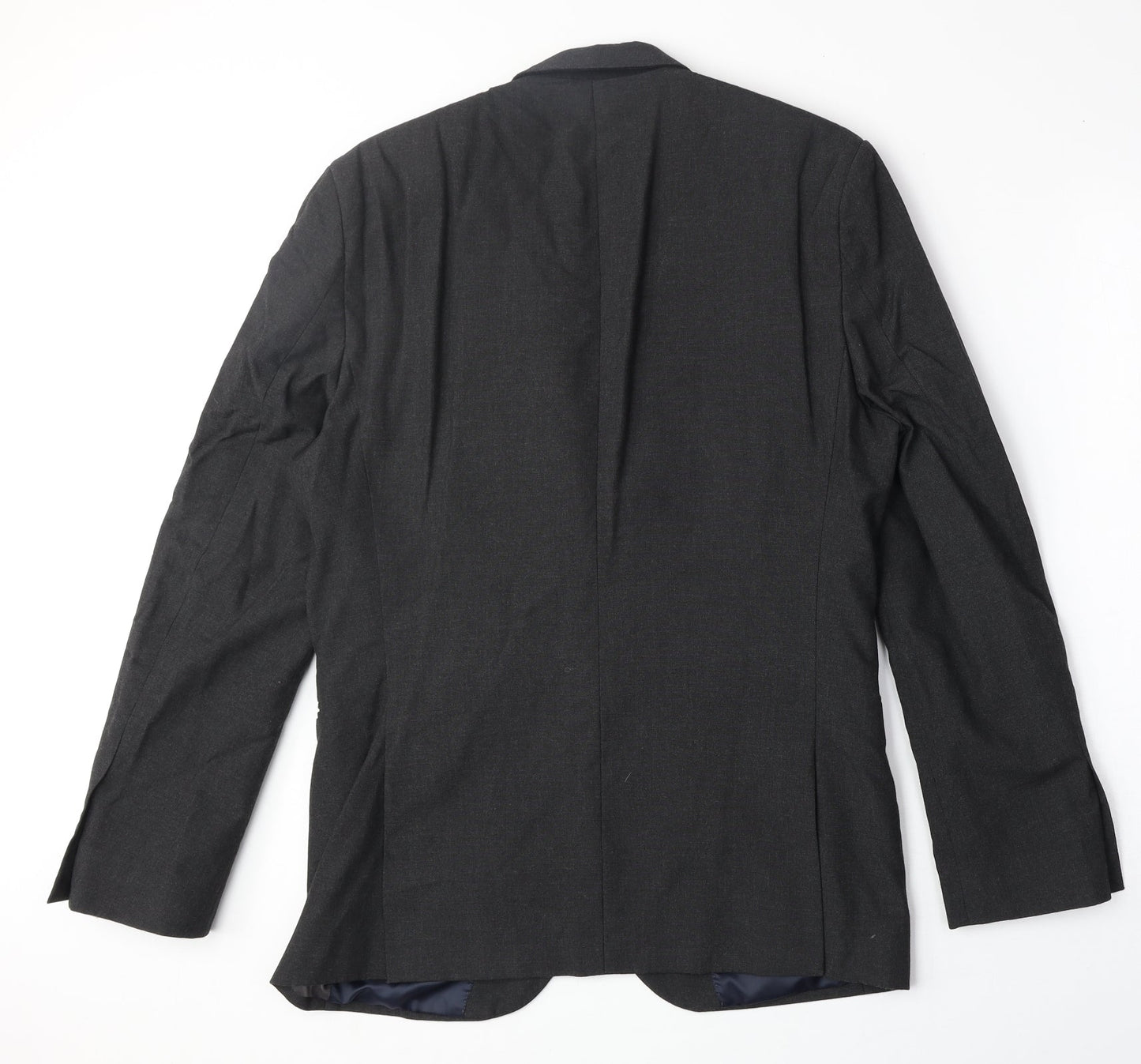 NEXT Mens Grey Polyester Jacket Suit Jacket Size 40 Regular