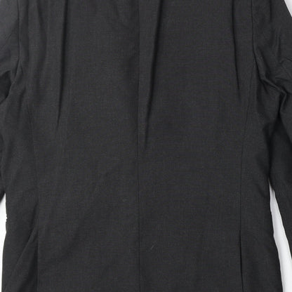 Next Mens Grey Polyester Jacket Suit Jacket Size 40 Regular