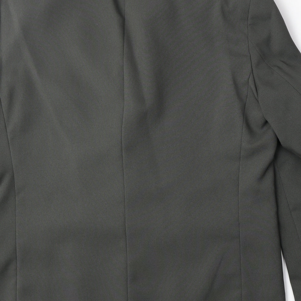 Premier Man Mens Grey Polyester Jacket Suit Jacket Size 40 Regular