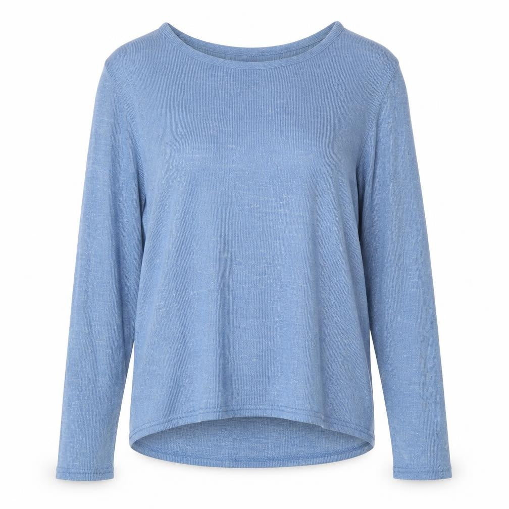H&M Womens Blue Round Neck Polyester Pullover Jumper Size L