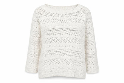Atmosphere Womens Beige Round Neck Acrylic Pullover Jumper Size 14