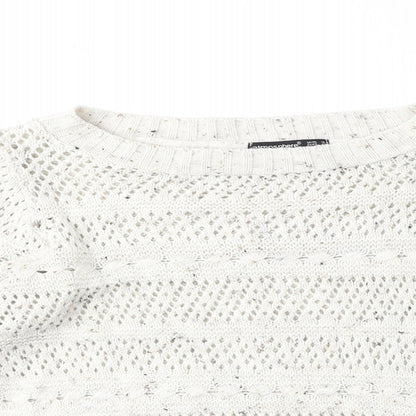 Atmosphere Womens Beige Round Neck Acrylic Pullover Jumper Size 14