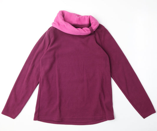 Bpc Womens Pink Polyester Pullover Sweatshirt Size S Pullover
