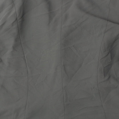 Busy Womens Grey Polyester Jacket Suit Jacket Size 18