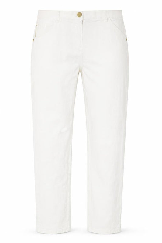 Classics Womens White Cotton Skinny Jeans Size 32 in Regular Zip
